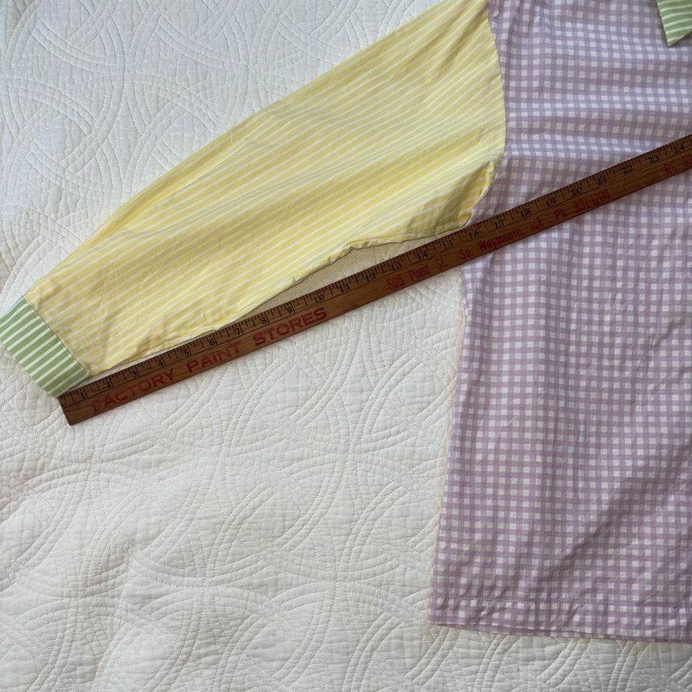 Gingham Colorblock Cotton Oxford Princess Polly US 2 Uk 6 - Picture 4 of 9